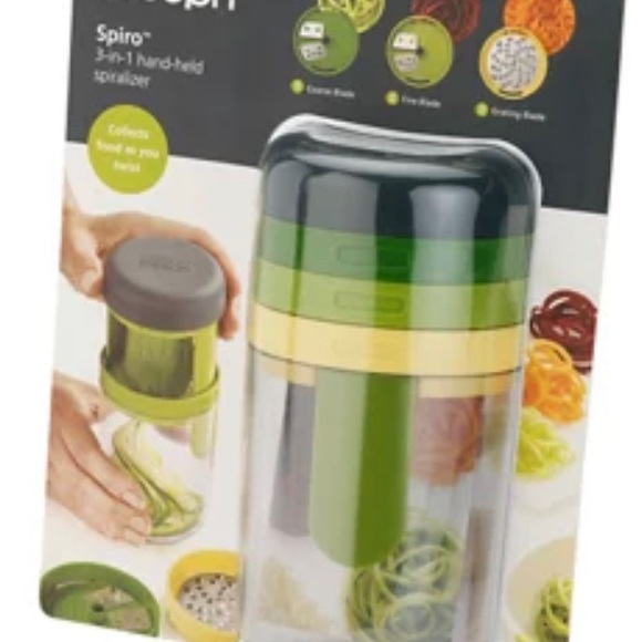 Joseph Joseph Spiro Vegetable Spiral Slicer Handheld 3 Blade Grater - Picture 2 of 3